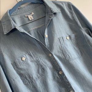 Old Navy Soft Denim Blue Shirt